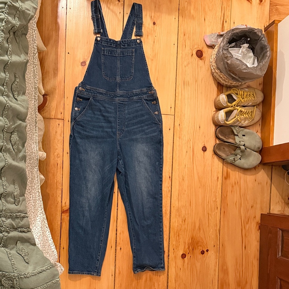 J. Crew Dark Blue Denim Overalls